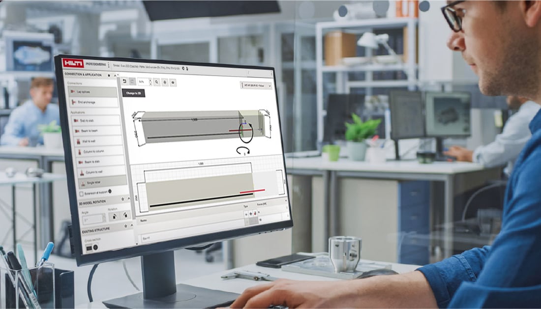 Hilti risinājumu ilustrācija tuneļiem saskaņā ar Eurocode standartiem.