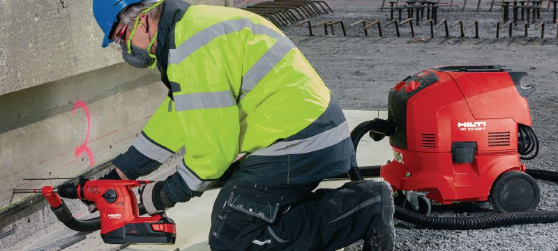 Akumulatora perforators TE 30-A36 Lielai slodzei paredzēts jaudīgs akumulatora perforators SDS Plus (TE-C) urbšanas un koriģējošas kalšanas darbiem betonā Pielietojumi 1