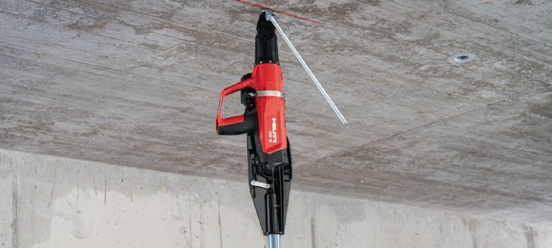 DX 6 pulvera montāžas naglu pistoles komplekts Pilnībā automātiska pulvera montāžas naglu pistole – komplekts sienām un veidņiem Pielietojumi 1