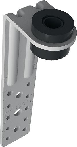 Gaisa vadu kronšteins (īpaši garš) MVA-L Cinkots ventilācijas kanāla kronšteins ventilācijas kanālu nostiprināšanai tieši pie griestiem