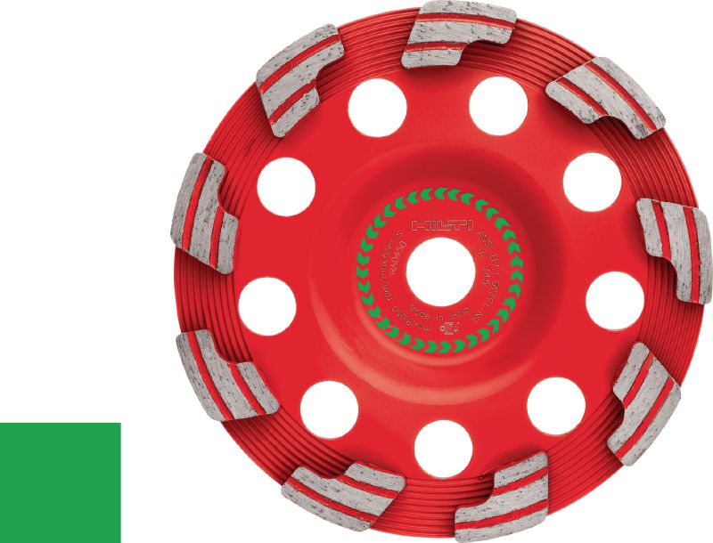 SPX abrazīvs dimanta slīpēšanas disks (saderīgs ar DGH 150) Izcilas veiktspējas dimanta slīpēšanas disks, kas paredzēts dimanta slīpēšanas instrumentam DG/DGH 150 – nenogatavināta un abrazīva betona slīpēšanai