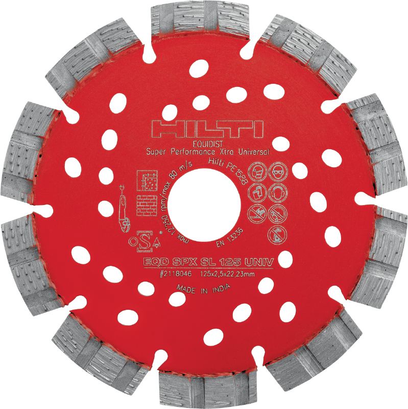 SPX-SL universālais dimanta disks Izcils dimanta disks ar tehnoloģiju Equidist kanālfrēzēšanas darbiem dažādos pamatmateriālos