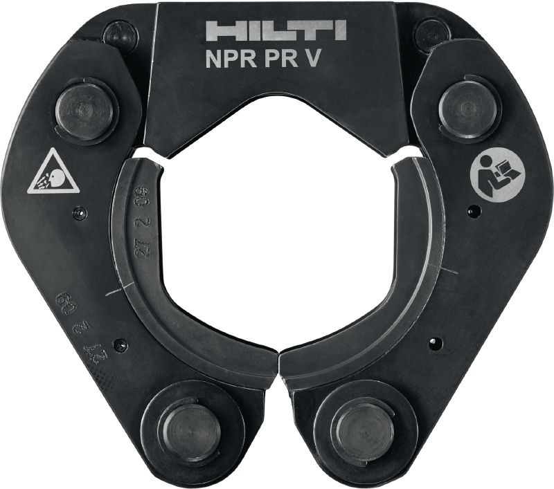 Caurules saspiedējgredzens NPR PR V Saspiedējgredzeni līdz 108 mm V veida profila spiediena piederumiem. Saderīgi ar NPR 32-A cauruļu saspiešanas instrumentiem.