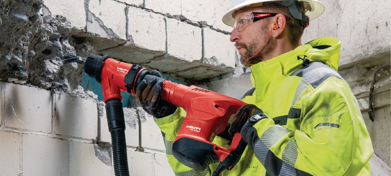 TE 500 SDS-Max atskaldāmais āmurs Izturīgs atskaldāmais āmurs demontāžai SDS Max (TE-Y) mazas slodzes kalšanas darbiem betonā un mūrī Pielietojumi 1