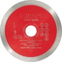 SPX dimanta disks mīkstām flīzēm Izcils dimanta disks nepārspējamai mīkstu flīžu materiālu griešanas darbu veiktspējai, piemēram, porcelāna un marmora flīžu griešanai