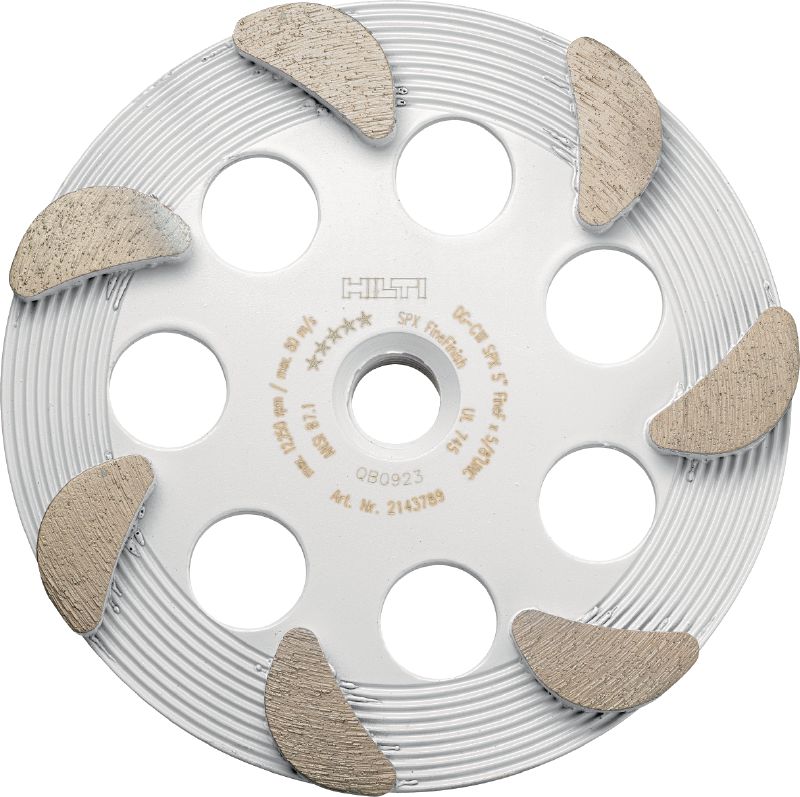 SPX smalkas apdares dimanta slīpēšanas disks (instrumentam DG/DGH 150) Izcils dimanta slīpēšanas disks dimanta slīpēšanas instrumentam DG/DGH 150 — betona un dabīgā akmens apdares slīpēšanai