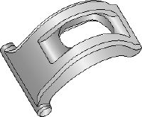 MQT metāla profila skava Metāla profila skava statņa tipa profilu stiprināšanai pie tērauda sijām, neveicot urbšanu un metināšanu