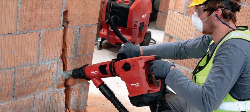 Perforators TE 60-AVR Daudzpusīgs un jaudīgs perforators SDS Max (TE-Y) ar aktīvās vibrācijas kontroles tehnoloģiju (AVR) urbšanas un kalšanas darbiem betonā Pielietojumi 1