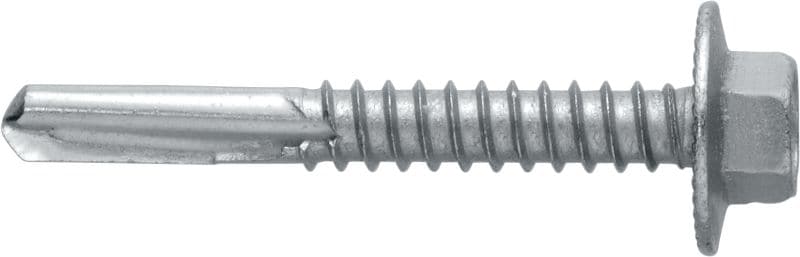 S-MD25Z pašurbjošas metāla skrūves Pašurbjoša skrūve (no cinkota oglekļa tērauda), kas presēta uz atloka, bieza metāla (līdz 15 mm) stiprināšanai pie metāla