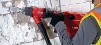TE 500-22 SDS-max akumulatora atskaldāmais āmurs Akumulatora SDS Max (TE-Y) demontāžas un atskaldīšanas āmurs ar aktīvo vibrācijas samazināšanas sistēmu betona vai mūra kalšanai (Nuron akumulatoru platforma) Pielietojumi 2