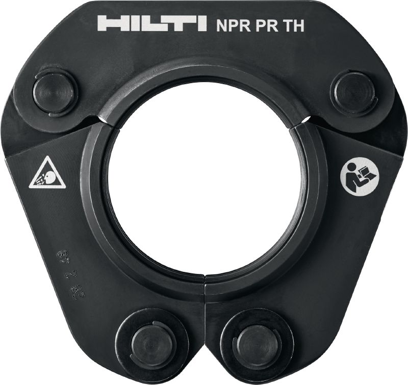Caurules saspiedējgredzens NPR PR TH Saspiedējgredzeni līdz 63 mm TH veida profila spiediena piederumiem. Saderīgi ar NPR 32-A cauruļu saspiešanas instrumentiem.