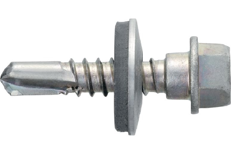 S-MD 53Z pašurbjošas metāla skrūves Pašurbjoša skrūve (no cinkota oglekļa tērauda) ar 16 mm paplāksni vidēji bieza metāla (līdz 6 mm) stiprināšanai pie metāla