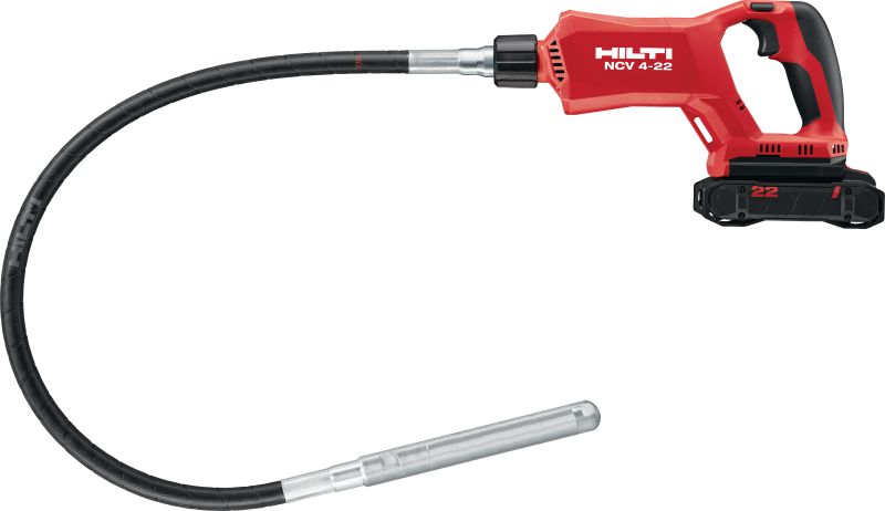NCV 4-22 akumulatora vibratori betonam Rokas akumulatora vibratori betonam ar bezogļu motoru nelielu poru sablīvēšanai (Nuron akumulatora platforma)