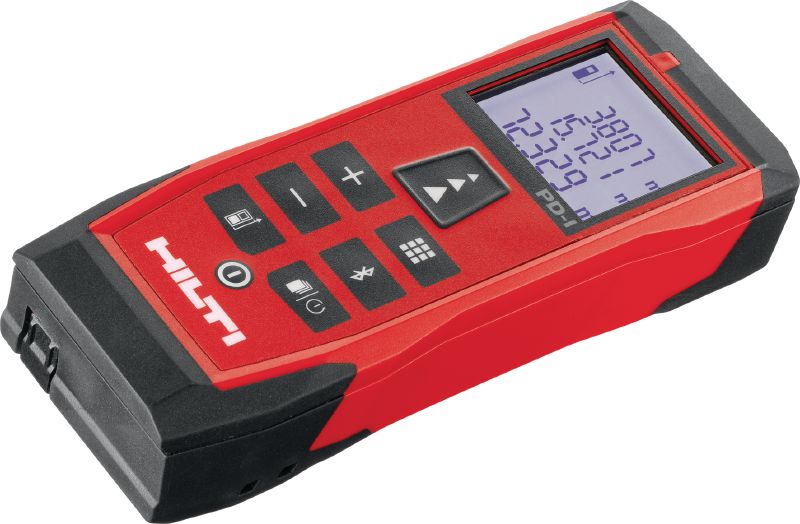 Lāzera tālmērs PD-I Izturīga lāzera mērierīce ar viedām mērīšanas funkcijām un Bluetooth savienojumu izmantošanai iekštelpās līdz 100 m attāluma
