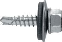 S-MD 51 S pašurbjošas metāla skrūves Pašurbjoša skrūve (no nerūsējošā tērauda A2) ar 16 mm paplāksni plāna metāla (līdz 2 mm) stiprināšanai pie metāla