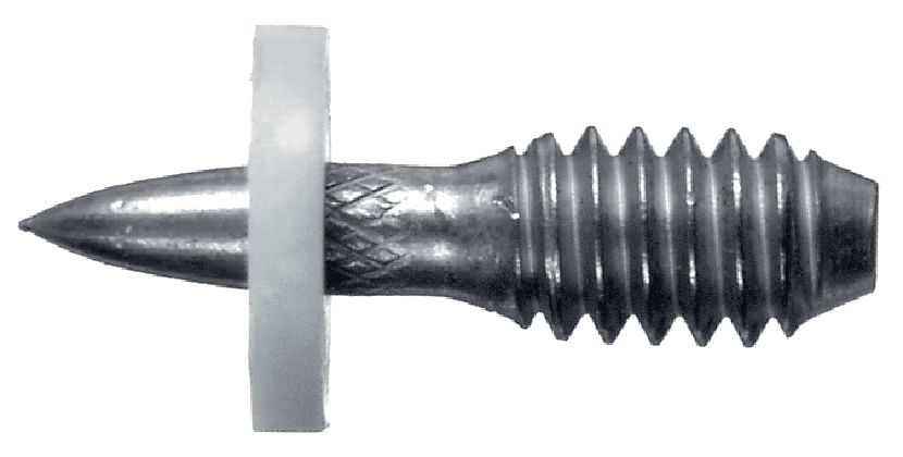 X-EM6H P12 naglas ar vītni Oglekļa tērauda vītņtapa, kas paredzēta lietošanai kopā ar pulvera montāžas pistolēm tēraudam (ar 12 mm paplāksni)