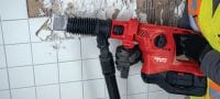 Akumulatora perforators TE 30-22 Jaudīgs akumulatora SDS Plus (TE-C) perforators ar aktīvo vibrācijas samazināšanas sistēmu un aktīvo griezes momenta kontroles sistēmu betona urbšanas un kalšanas darbiem (Nuron akumulatoru platforma) Pielietojumi 6