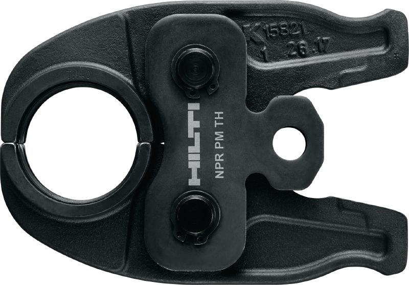 Cauruļu ietverspailes NPR PM TH Preses spīles TH profila presēšanas veidgabaliem līdz 40 mm. Savietojamas ar Hilti NPR 19-A cauruļu presēšanas instrumentu