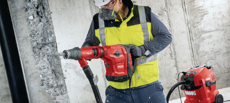 Perforators TE 70-ATC/AVR Īpaši jaudīgs un lielai slodzei paredzēts perforators SDS Max (TE-Y) urbšanas un kalšanas darbiem betonā Pielietojumi 1