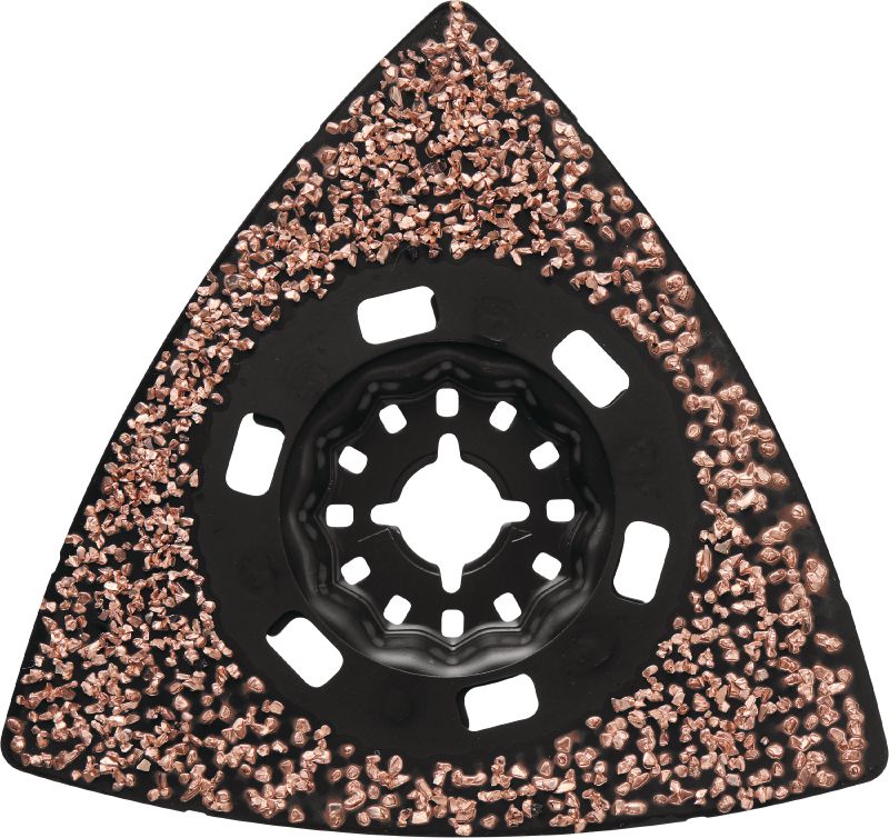 Daudzfunkcionāls slīpēšanas disks javai Oscilējoša daudzfunkcionālā instrumenta cietkausējuma slīpēšanas disks javas un cementa slīpēšanai