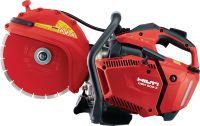 DSH 600-X spēka zāģis (300 mm) Kompakts benzīnzāģis (63 cc) ar augšpusē izvietotu rokturi un asmens bremzi – betona, mūra un metāla zāģēšanai līdz pat 120 mm dziļumā, izmantojot 300 mm griešanas diskus