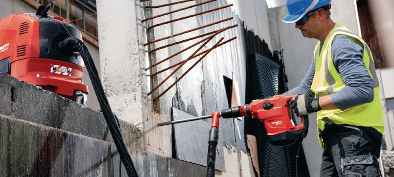 Perforators TE 60-AVR Daudzpusīgs un jaudīgs perforators SDS Max (TE-Y) ar aktīvās vibrācijas kontroles tehnoloģiju (AVR) urbšanas un kalšanas darbiem betonā Pielietojumi 1