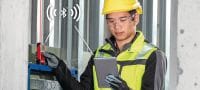 Lāzera tālmērs PD-I Izturīga lāzera mērierīce ar viedām mērīšanas funkcijām un Bluetooth savienojumu izmantošanai iekštelpās līdz 100 m attāluma Pielietojumi 1