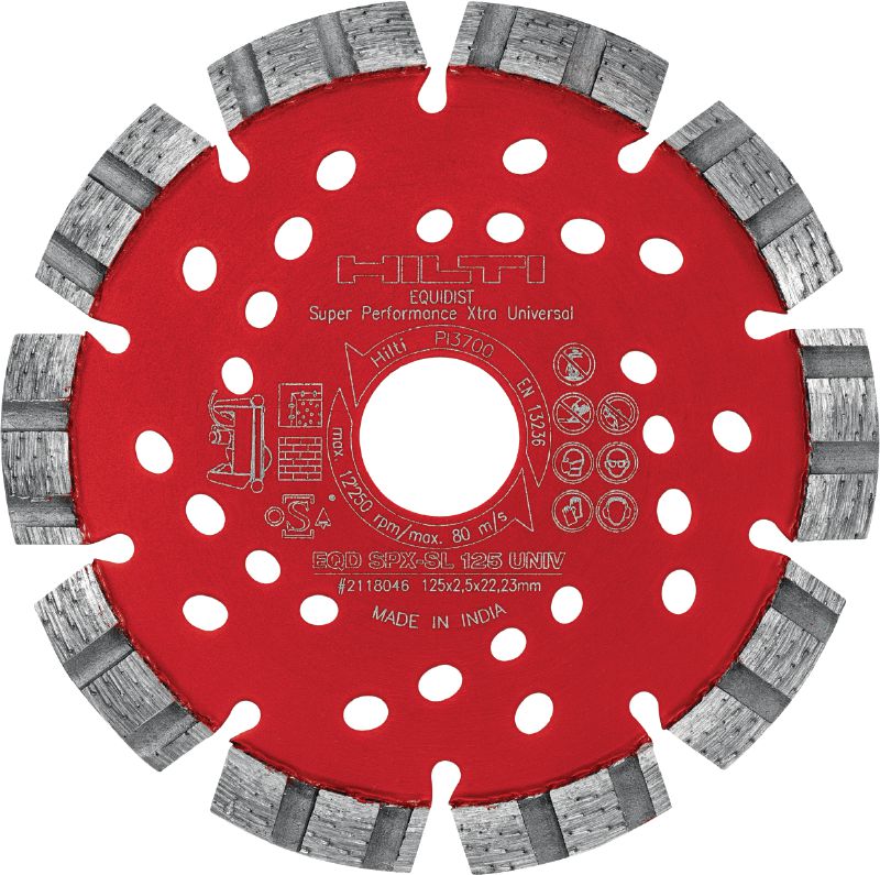 SPX-SL universālais dimanta disks Izcils dimanta disks ar tehnoloģiju Equidist kanālfrēzēšanas darbiem dažādos pamatmateriālos