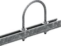 MP-UB OC (metriskā sistēma) Universālas U veida skrūves cauruļu uzstādīšanai ārpus telpām (Outdoor coated — OC)