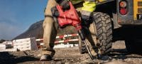 Akumulatora perforators TE 60-22 Akumulatora SDS Max (TE-Y) perforators ar aktīvo vibrācijas samazināšanas sistēmu un aktīvo griezes momenta kontroles sistēmu lielas slodzes betona urbšanas un kalšanas darbiem (Nuron akumulatoru platforma) Pielietojumi 9