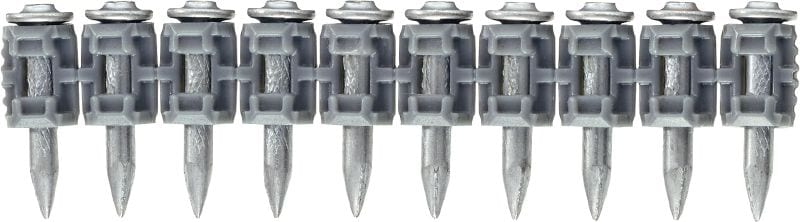 Betona naglas (lentē) X-GN MX Standarta klases naglas lentā pneimatiskajai naglu pistolei GX 120, veicot iestrādi betonā un citos pamatmateriālos