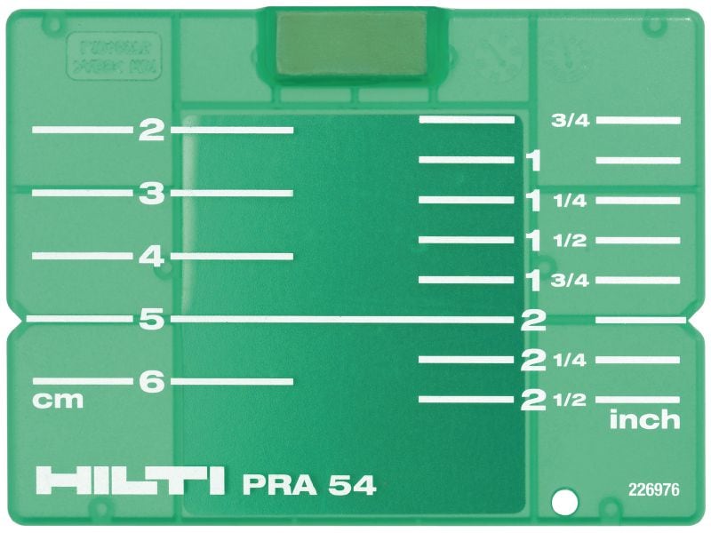 Mērķa plāksne PRA 54 (CM/IN) 