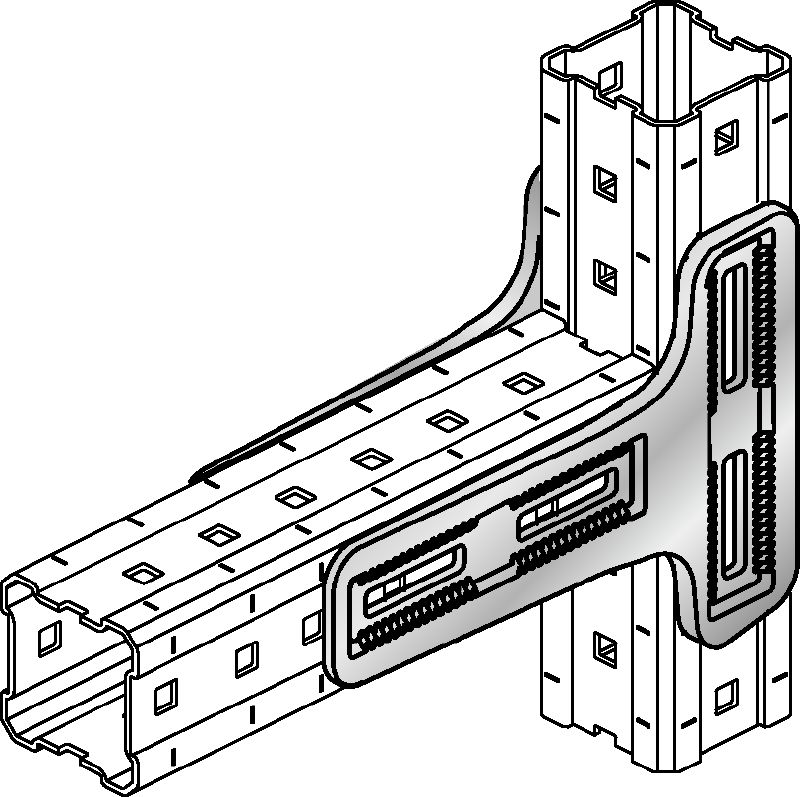 MIC-90-LH savienotājs Karsti cinkots (HDG) savienotājs īpaši augstai slodzei, izmantojot MI un MIQ moduļveida sistēmās