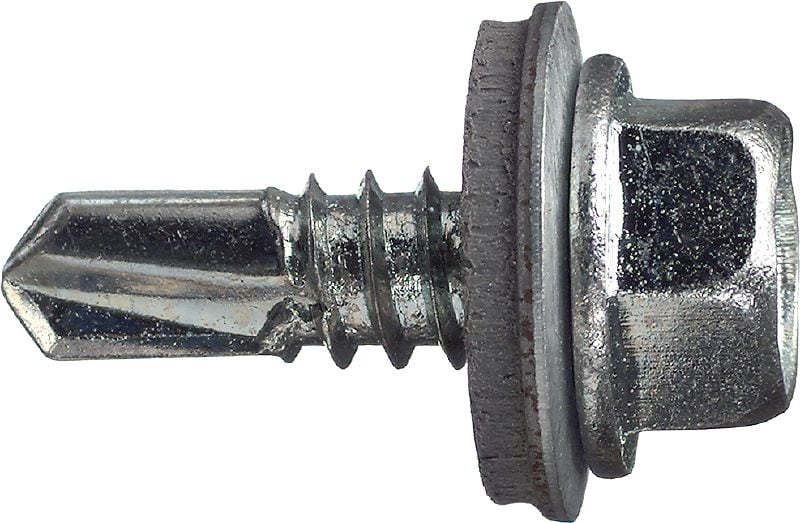 S-MD 51 Z pašurbjošas metāla skrūves Pašurbjoša skrūve (no cinkota oglekļa tērauda) ar 16 mm paplāksni plāna metāla (līdz 3 mm) stiprināšanai pie metāla