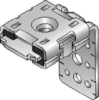 MVA-LP ventilācijas cauruļu balsts 100 mm garš cinkots gaisa vadu kronšteins ventilācijas vadu stiprināšanai tieši pie griestiem