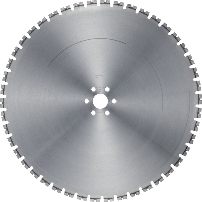 SPX MCS Equidist sienas zāģa asmens (60H: saderīgs ar Hilti un Husqvarna®) Izcils sienas zāģa asmens (15 kW), kas nodrošina ātru darbu un ilgu instrumenta darbmūžu, zāģējot dzelzsbetonu (60 H tapnis)
