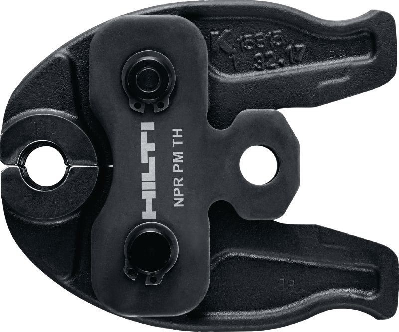 Cauruļu ietverspailes NPR PM TH Preses spīles TH profila presēšanas veidgabaliem līdz 40 mm. Savietojamas ar Hilti NPR 19-A cauruļu presēšanas instrumentu