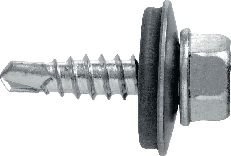 S-MD 51 S pašurbjošas metāla skrūves Pašurbjoša skrūve (no nerūsējošā tērauda A2) ar 16 mm paplāksni plāna metāla (līdz 2 mm) stiprināšanai pie metāla