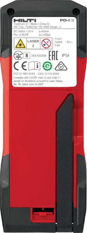Lāzera tālmērs PD-I Izturīga lāzera mērierīce ar viedām mērīšanas funkcijām un Bluetooth savienojumu izmantošanai iekštelpās līdz 100 m attāluma