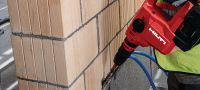 Akumulatora perforators TE 50-22 Kompakta SDS Max (TE-Y) akumulatora triecienurbjmašīna ar mazāku svaru, lielāku jaudu un zemāku vibrācijas līmeni urbšanas un kalšanas darbiem betonā Pielietojumi 4