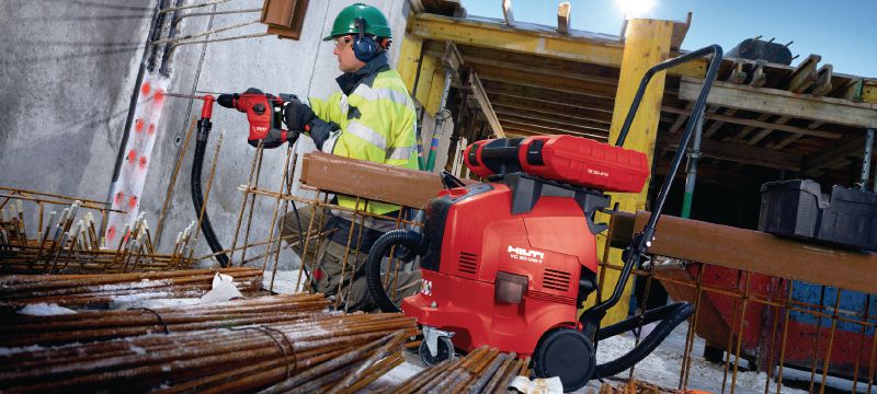 Perforators TE 30-ATC/AVR Lielai slodzei paredzēts jaudīgs perforators SDS Plus (TE-C) ar aktīvo griezes momenta kontroles (ATC) sistēmu un aktīvo vibrācijas samazināšanas (AVR) sistēmu urbšanas un koriģējošas kalšanas darbiem betonā Pielietojumi 1