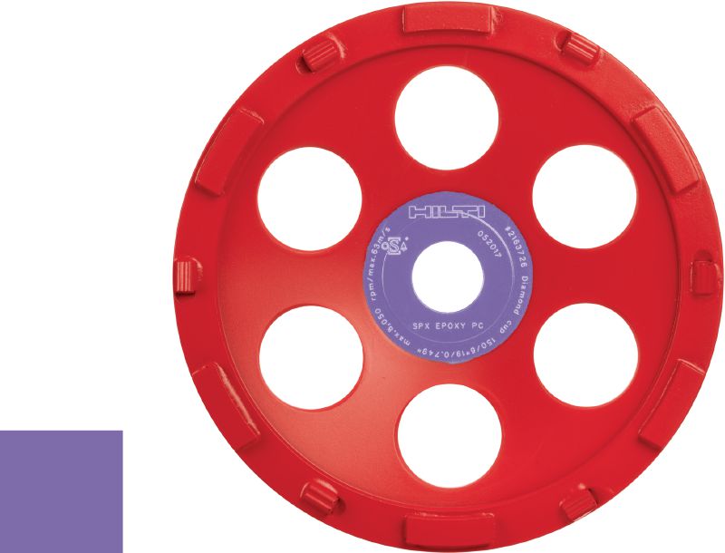 SPX epoksīdsveķu dimanta slīpēšanas disks (saderīgs ar DG/DGH 150) Izcils dimanta slīpēšanas disks instrumentam dimanta slīpēšanas instrumentam DG/DGH 150 — biezu pārklājumu, piemēram, epoksīda, noņemšanai.