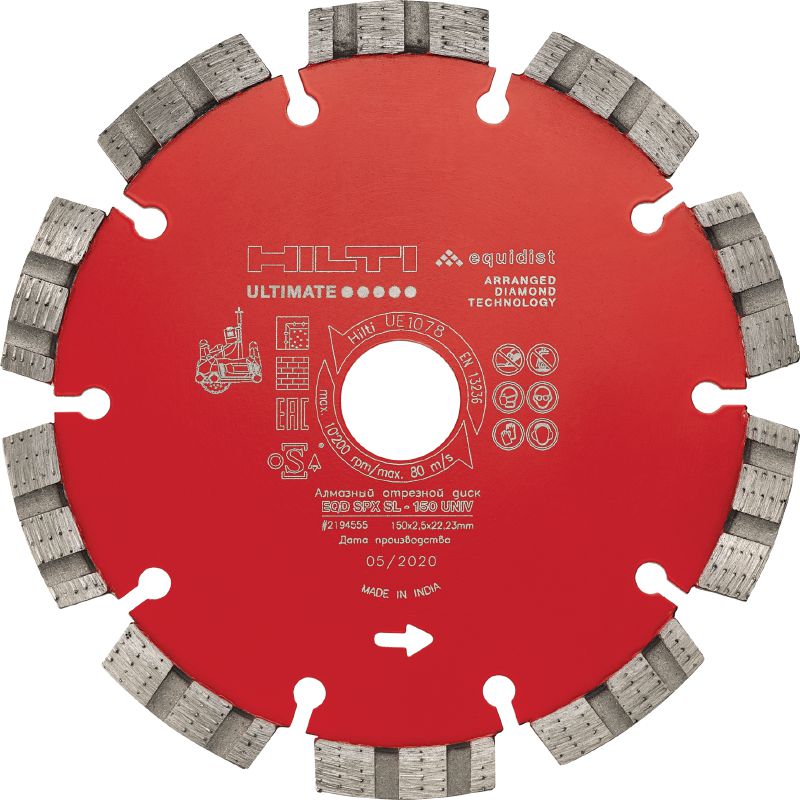 SPX-SL universālais dimanta disks Izcils dimanta disks ar tehnoloģiju Equidist kanālfrēzēšanas darbiem dažādos pamatmateriālos