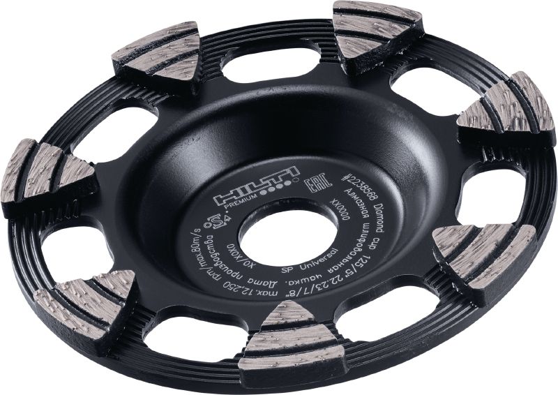 SP universāls dimanta slīpēšanas disks Augstākas klases dimanta slīpēšanas disks leņķa slīpmašīnām — ātrākai betona, klona un dabīgā akmens slīpēšanai