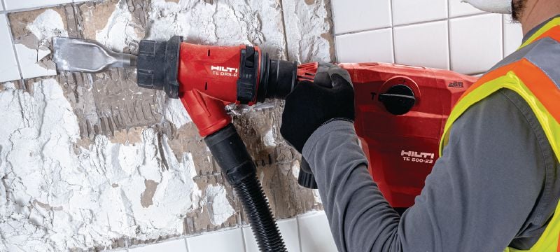 TE 500-22 SDS-max akumulatora atskaldāmais āmurs Akumulatora SDS Max (TE-Y) demontāžas un atskaldīšanas āmurs ar aktīvo vibrācijas samazināšanas sistēmu betona vai mūra kalšanai (Nuron akumulatoru platforma) Pielietojumi 1