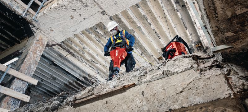 TE 2000-22 akumulatora atskaldāmais āmurs Jaudīgs un viegls akumulatora atskaldāmais āmurs betona laušanai un citiem demontāžas darbiem (Nuron akumulatoru platforma) Pielietojumi 1