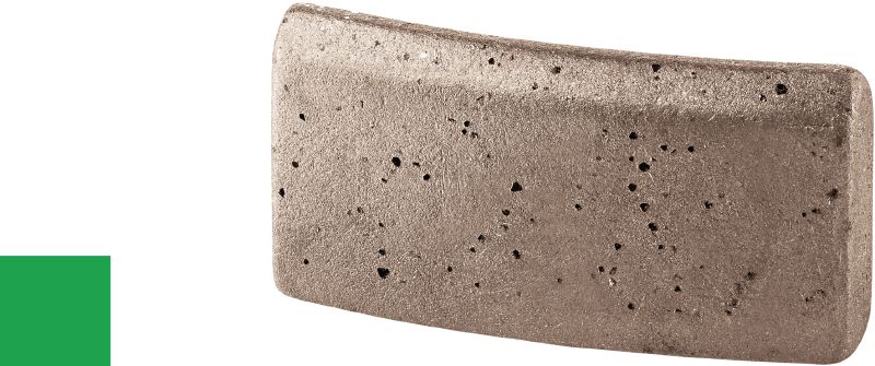 P-U dimanta segments abrazīvam materiālam Standarta dimanta segments, kas paredzēts kroņurbšanai visa veida betonā, izmantojot jebkādus instrumentus