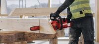 SCN 60-22 akumulatora ķēdes zāģis 16 (40 cm) akumulatora zāģis kokmateriālu demontāžai un koka siju, CLT un kokmateriālu griešanai (Nuron akumulators) Pielietojumi 1