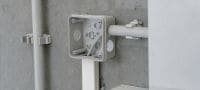 Izolācijas vada stiprinājums X-EKS-E MX Conduit clamps for magazined pins Pielietojumi 1