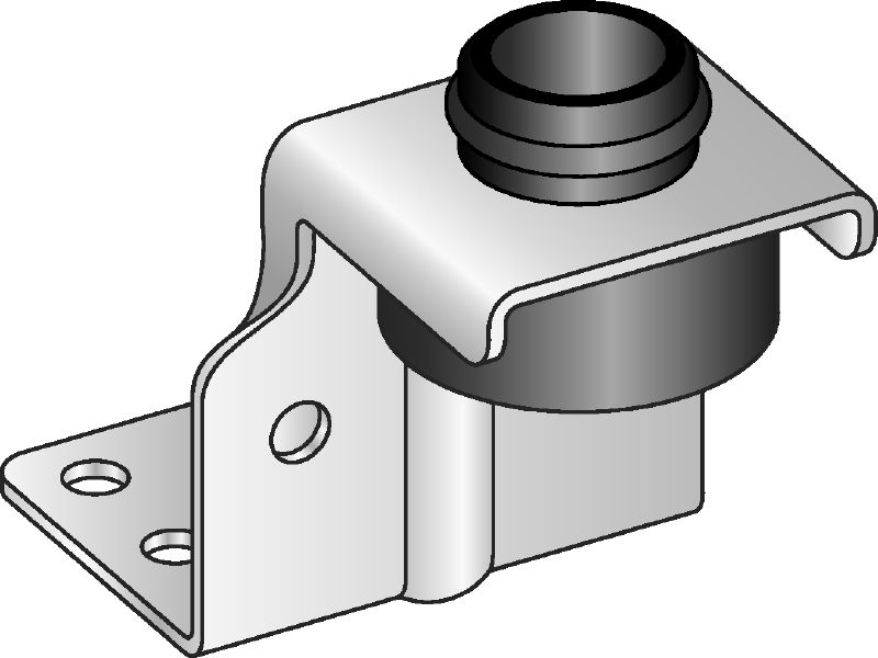 MVA-Z ventilācijas cauruļu balsts Cinkots ventilācijas kanāla kronšteins vieglu ventilācijas kanālu nostiprināšanai pie griestiem
